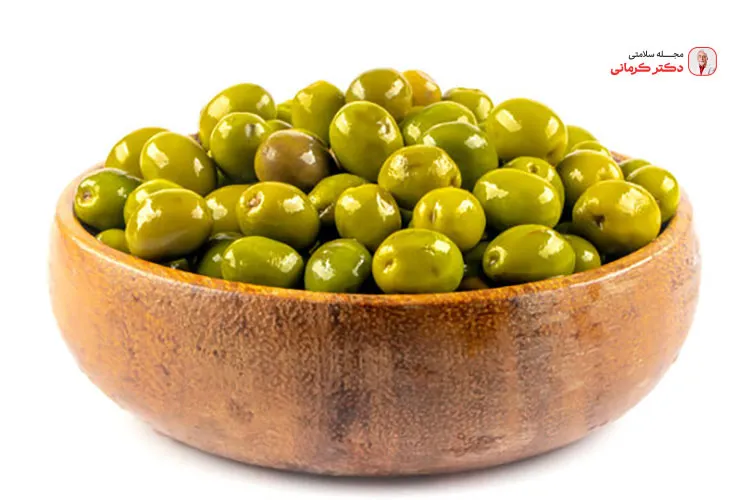 زیتون دارای چربی سالم و مفید برای لاغری است.