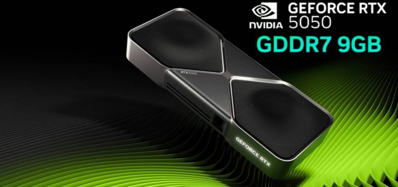 انویدیا کارت گرافیک RTX 5050 را با ۹ گیگابایت حافظه GDDR7 عرضه می‌کند | دیجینوی