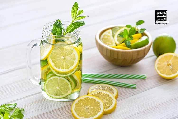 دتاکس واتر لیمو، خیار و نعناع